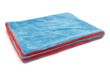 Autofiber [Double Flip] Microfiber Rinseless Wash Towel 8x8 Blue - 3 Pack (Blue)
