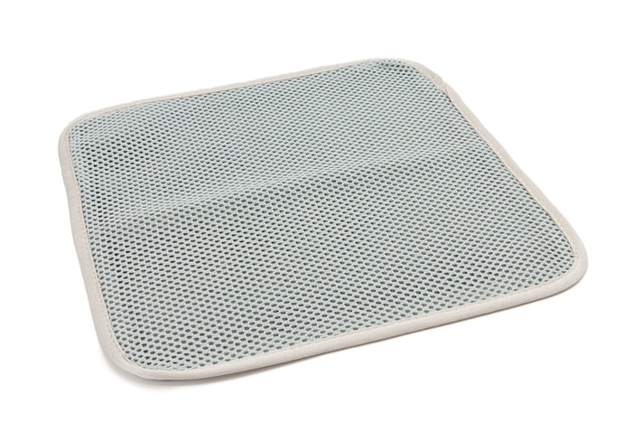 Microfibre Dish Cloth Scrubber Side Mesh Backing Grey Kitchen Towels