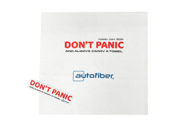 Autofiber Towel [Limited Edition] Don't Panic - Towel Day 2024 - Printed Towel + Sticker