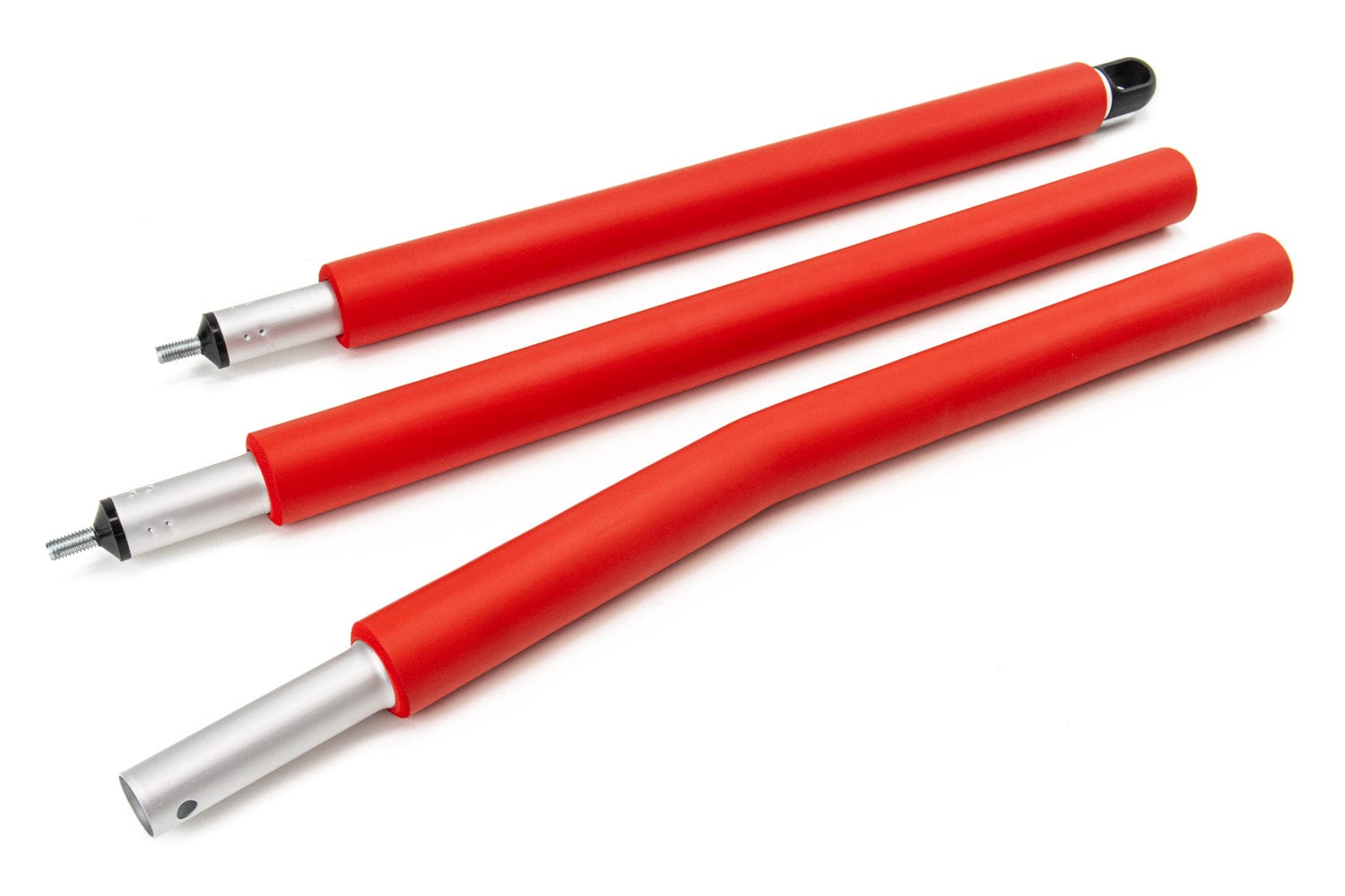 Autofiber Tool Red / 3 sections (55") [Mitt on a Stick] Angle End - Piece Sectional Pole with Full Foam Grip