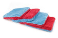 Autofiber Case Mitt Red/Blue FULL CASE [Flat Out] Wash Pad (9"x8") Case of 22 4-packs