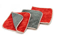 Autofiber Towel Red [Flip GPT] Glass Perfect Towel (8.5 in. x 8.5 in., 1400 gsm) 3 pack