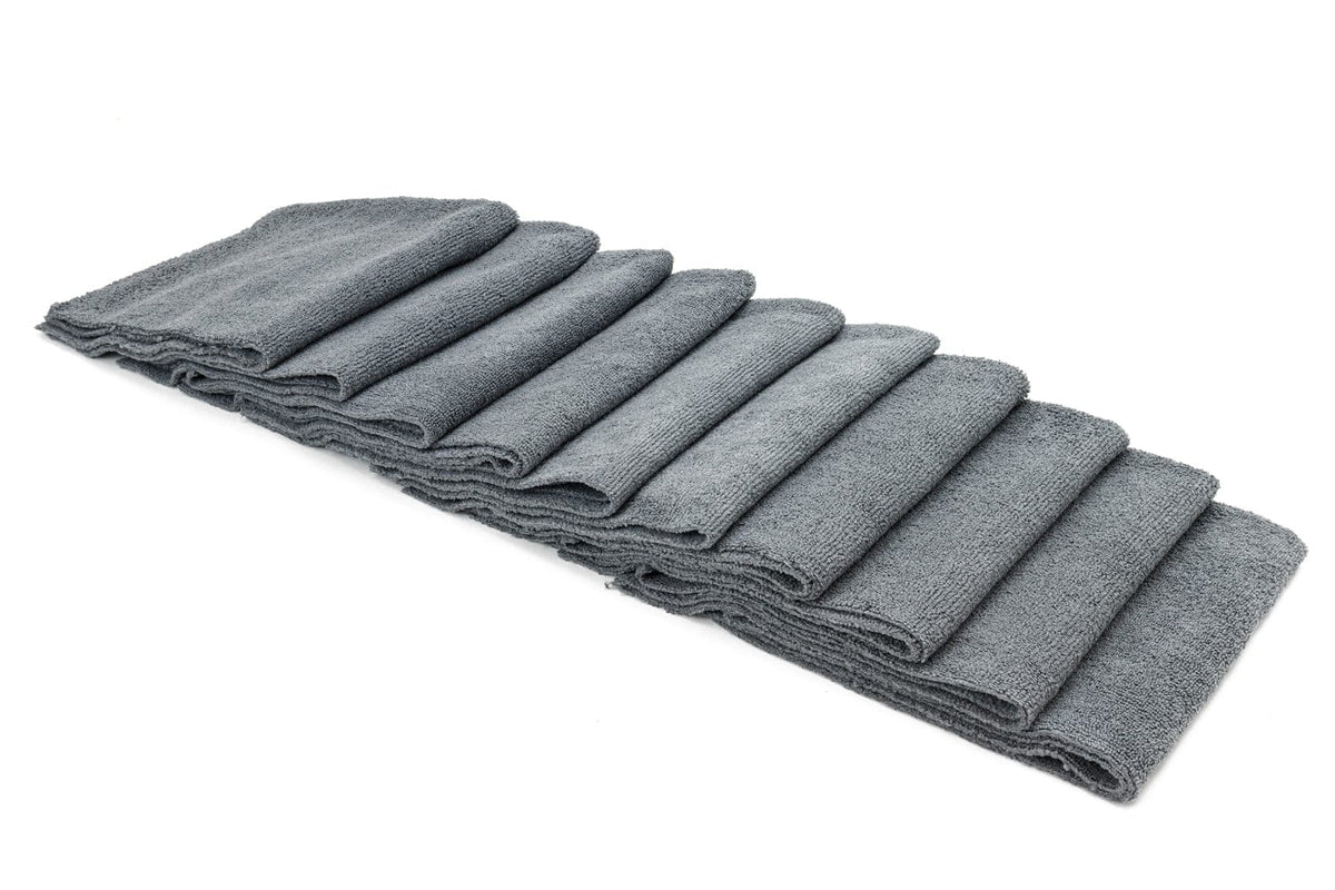 Microfiber Towels Bulk 16x16 300 GSM Gray (10 Pack)