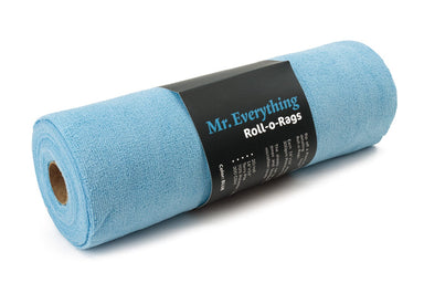 Autofiber Case Towel Blue FULL CASE [Mr. Everything : Roll-o-Rags] Premium Microfiber Towels on a Roll 16"x16" - 15 rolls/case