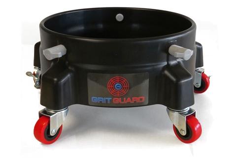 Red 5 Gallon Wash Bucket With Blue Grit Guard Insert