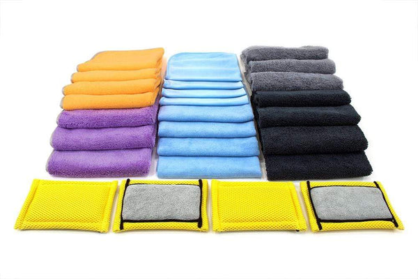 [Korean Waffle] Ultra Soft Microfiber Waffle Weave Drying & Glass Towel (16  in. x 24 in., 460 gsm) 3 pack