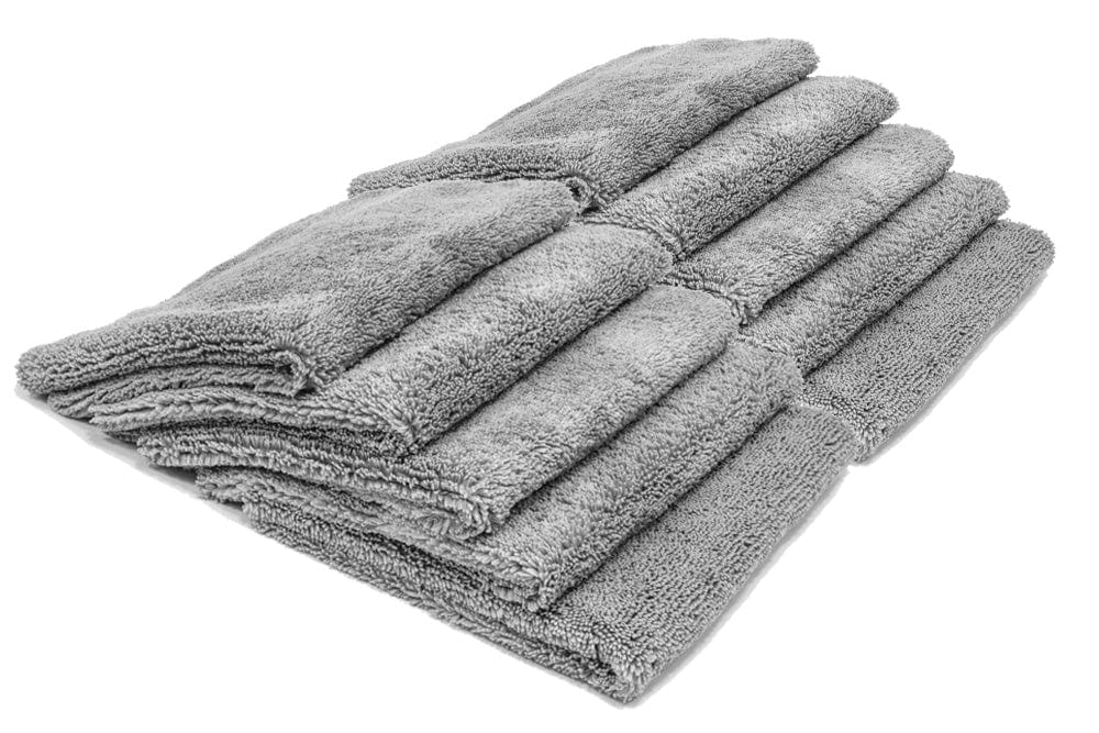 Adam's Polishes Borderless Grey Edgeless Microfiber Towel - Premium Quality 480gsm, 16 x 16 Inches Plush Microfiber - Delicate Touch for The Most