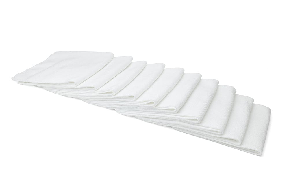 Autofiber [Elite] Edgeless Microfiber Detailing Towels (16 in. x 16 in. 360 Gsm) 10 Pack Black